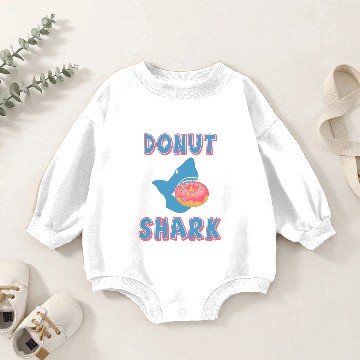 Discover Donut shark Baby Romper Sweatshirts