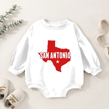 Discover San Antonio, TX Baby Romper Sweatshirts