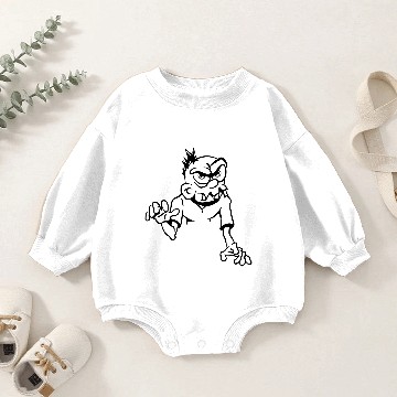 Discover Zombie cool creepy fun Baby Romper Sweatshirts