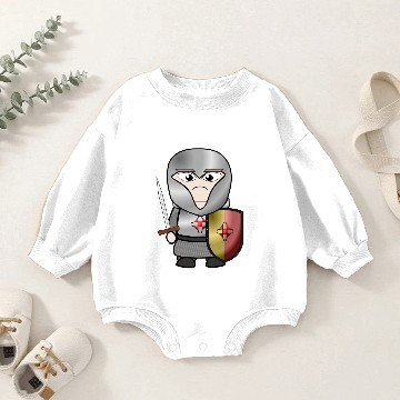 Discover Chibi Knight Baby Romper Sweatshirts