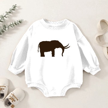 Discover Mastodon Silhouette Baby Romper Sweatshirts