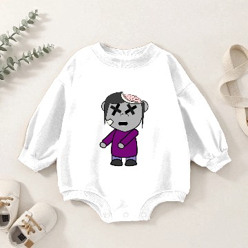 Discover Chibi Zombie Baby Romper Sweatshirts