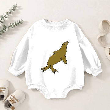 Discover Seal (colour) Baby Romper Sweatshirts