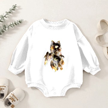 Discover galaxy wolf Baby Romper Sweatshirts