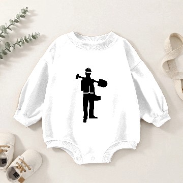 Discover Construction worker Baby Romper Sweatshirts