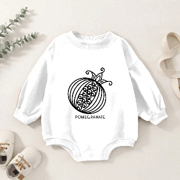 Discover Pomegranate Baby Romper Sweatshirts