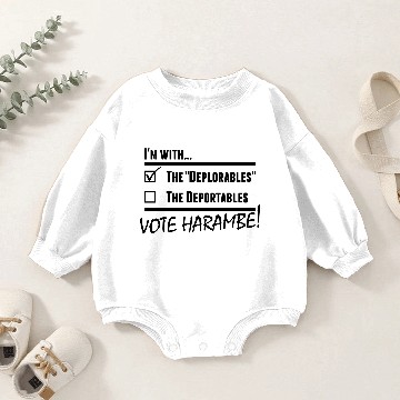 Discover Harambe Deplorables Baby Romper Sweatshirts