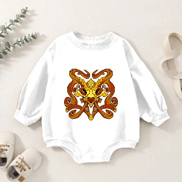 Discover Monster damask gold a Baby Romper Sweatshirts