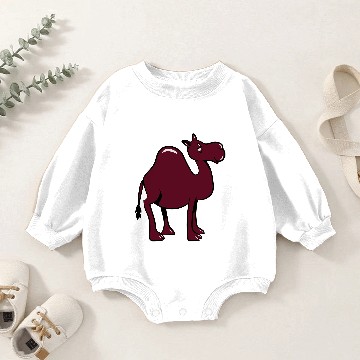 Discover Camel witty cute goofy Baby Romper Sweatshirts