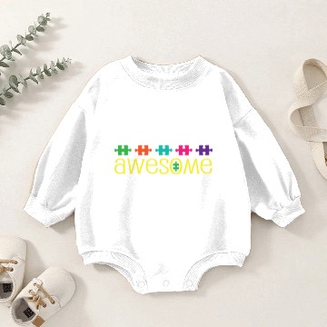 Discover Autism Teacher Awareness Support Baby Romper Sweatshirts