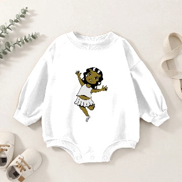 Discover Ballerina ballet girl dancing Baby Romper Sweatshirts