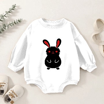 Discover ❤ټCute Chubby Bunny-Rabbit-Happy Easterټ❤ Baby Romper Sweatshirts