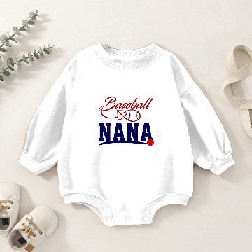 Discover Baseball Nana Baby Romper Sweatshirts