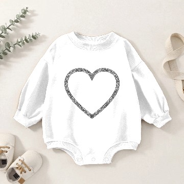 Discover Fancy Vintage Heart Baby Romper Sweatshirts