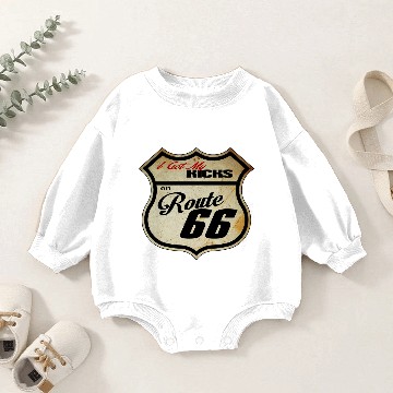 Discover Route 66 Rustic Baby Romper Sweatshirts