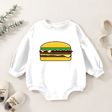 Discover Hamburger Baby Romper Sweatshirts