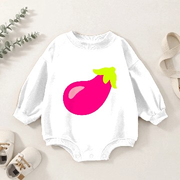 Discover Eggplant Baby Romper Sweatshirts