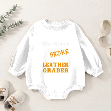 Discover Leather Grader Baby Romper Sweatshirts
