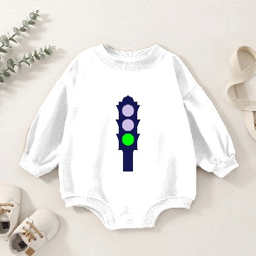 Discover Traffic light (green) Baby Romper Sweatshirts