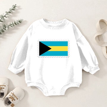 Discover Bahamas flag stamp Baby Romper Sweatshirts
