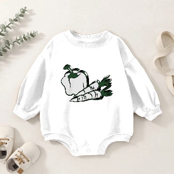 Discover vegetable paprika 3d Baby Romper Sweatshirts