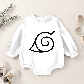 Discover Japanese leaf village Konoho symbol Baby Romper Sweatshirts