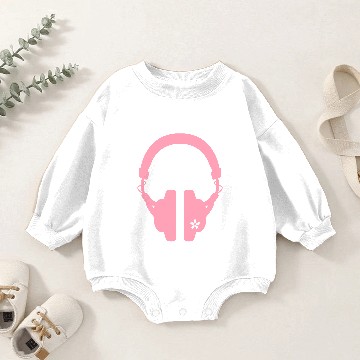 Discover HEADPHONES & CHERRY BLOSSOM A Baby Romper Sweatshirts
