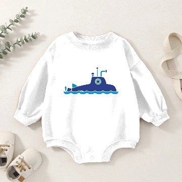 Discover wave august surface surfacing surface submarine sw Baby Romper Sweatshirts