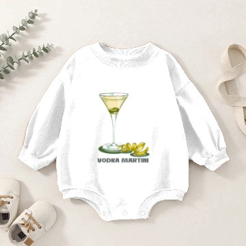 Discover Vodka Martini Baby Romper Sweatshirts