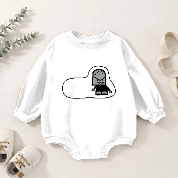 Discover Icon Sticker Salty Baby Romper Sweatshirts