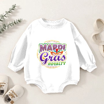 Discover Mardi Gras Royalty King Queen Baby Romper Sweatshirts