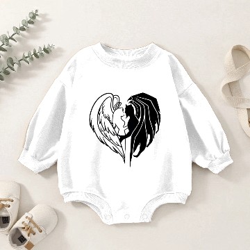 Discover heaven and hell Baby Romper Sweatshirts
