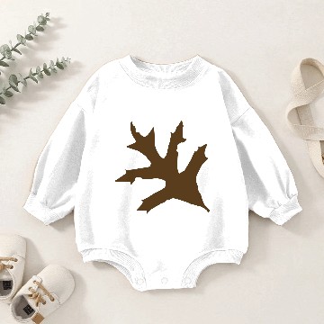 Discover solid brown oak leaf Baby Romper Sweatshirts