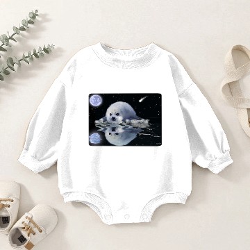 Discover DESTINY HARP SEAL Baby Romper Sweatshirts