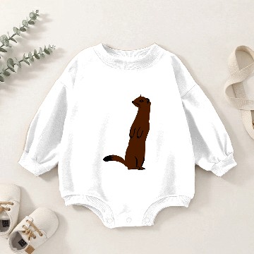 Discover Weasel - Ermine Baby Romper Sweatshirts