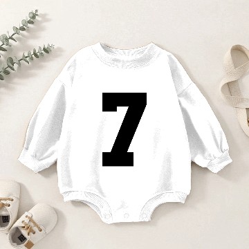 Discover numbe 7 solid Baby Romper Sweatshirts