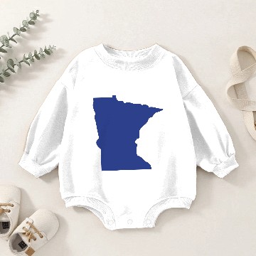 Discover Minnesota Baby Romper Sweatshirts