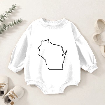 Discover Wisconsin Baby Romper Sweatshirts
