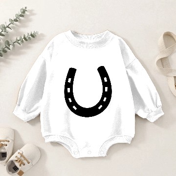 Discover Horseshoe Baby Romper Sweatshirts