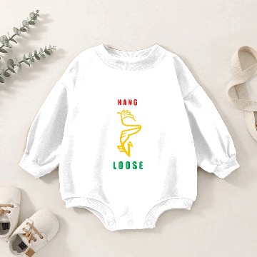 Discover Hang Loose Berd Baby Romper Sweatshirts