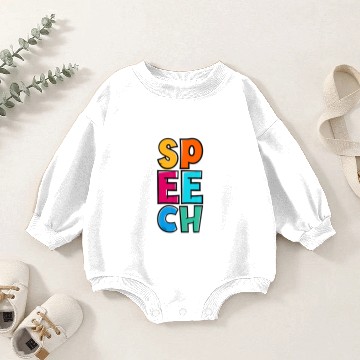 Discover Cute Speech Language Pathologist Speech Therapy SL Baby Romper Sweatshirts