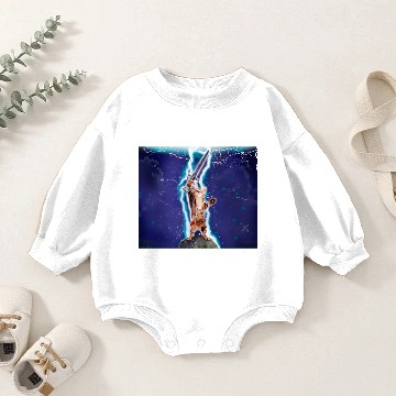 Discover Thunder warrior cat Baby Romper Sweatshirts
