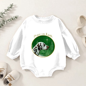 Discover Dalmatian (liver) Peace Baby Romper Sweatshirts