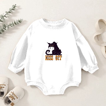 Discover "HISS OFF" Funny Cat For Cat Lovers Baby Romper Sweatshirts