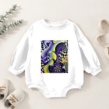 Discover I need space - optical illusion design Baby Romper Sweatshirts