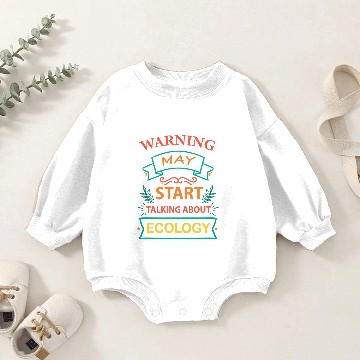Discover May Start Talking About Ecology Baby Romper Sweatshirts