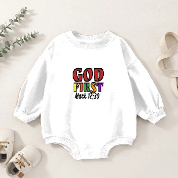 Discover God First Women's V-Neck Baby Romper Sweatshirts