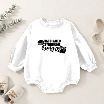 Discover Vaccinated Syndrome Hungry Baby Romper Sweatshirts