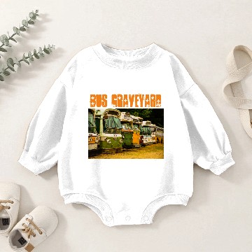 Discover Bus Graveyard Men's Basic Hooded Baby Romper Sweatshirts