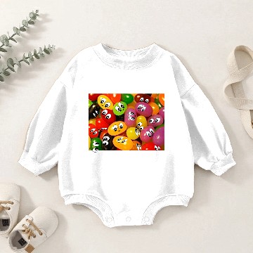 Discover Cute Jelly Bean Baby Romper Sweatshirts